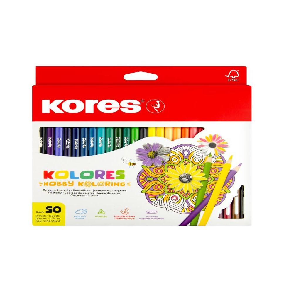 COLORES EST.C50 L. KORES TRIANG.HOBBY KOLORING E.3 C.24