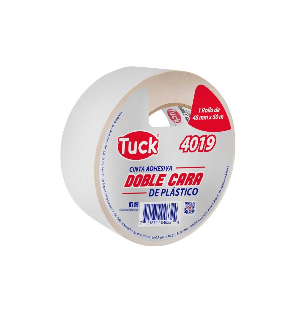 CINTA ADH. DOBLE CAPA PLAST. 18X50M 4019 TUK C.48