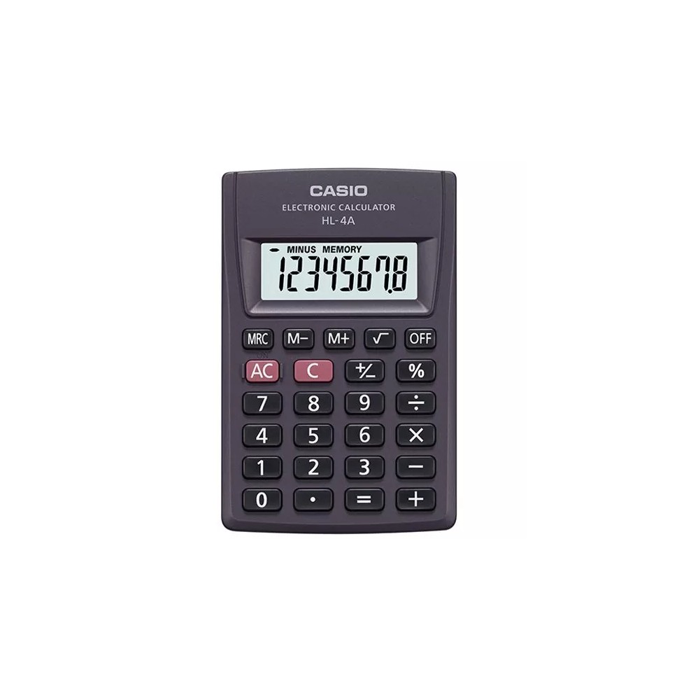 CALCULADORA BOLSILLO CASIO HL4 8DIG. BL.C1 E.10 C100