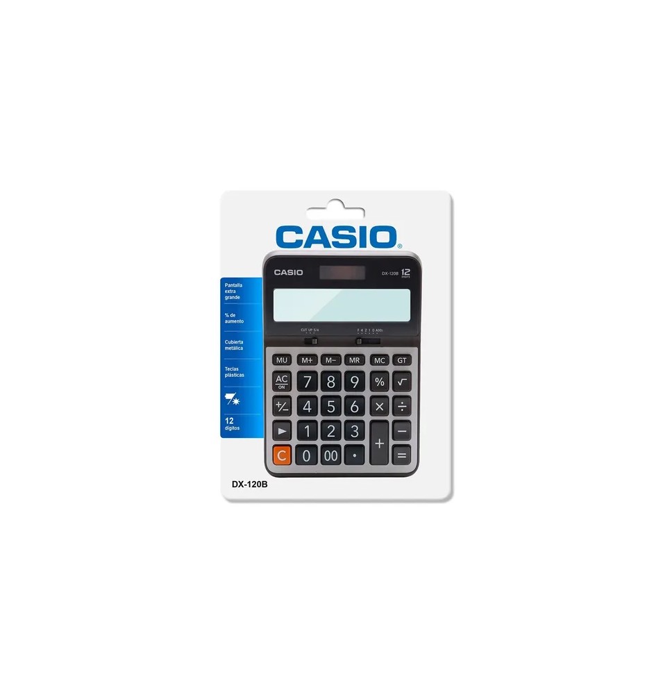 CALCULADORA ESCRIT. CASIO DX120B-S-MC 12 DIG. E.10C.40