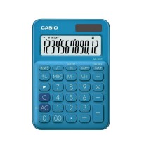 CALCULADORA ESCRIT. CASIO MS-20UC AZUL 12DIG. E.10 C.40