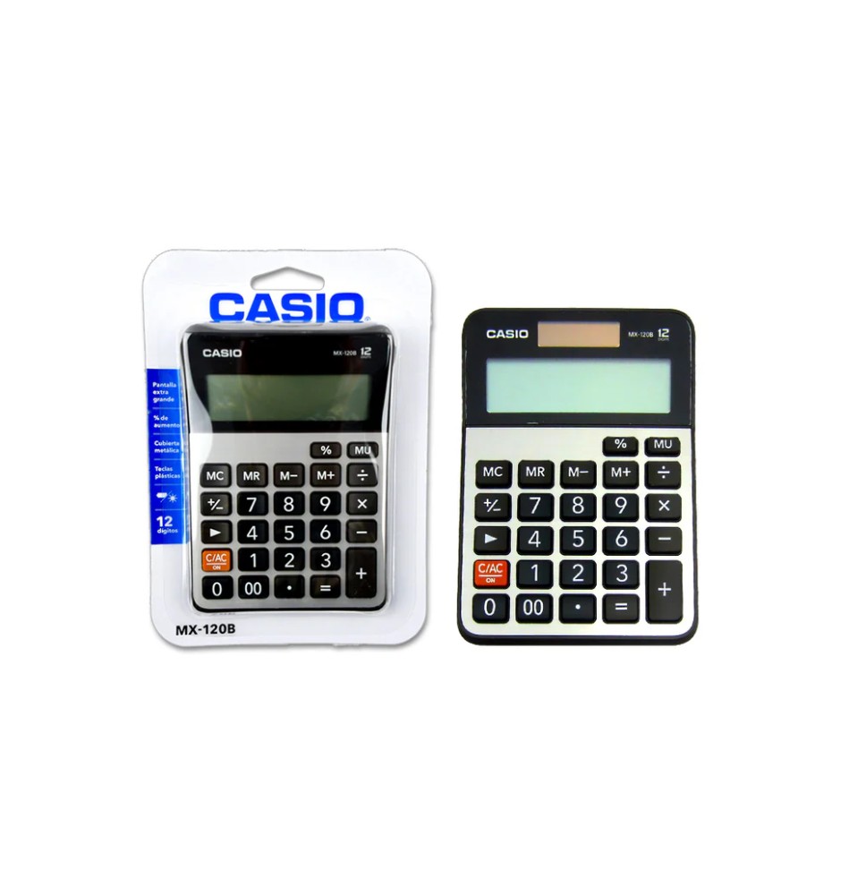 CALCULADORA ESCRIT. CASIO MX-120S120B 12DIG. E.10 C.100