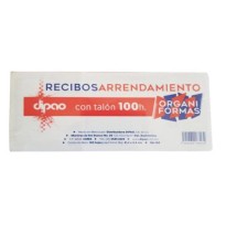 BLOCK RECIBO DE ARRENDAMIENTO RA-100 100H DIPAO E5C100