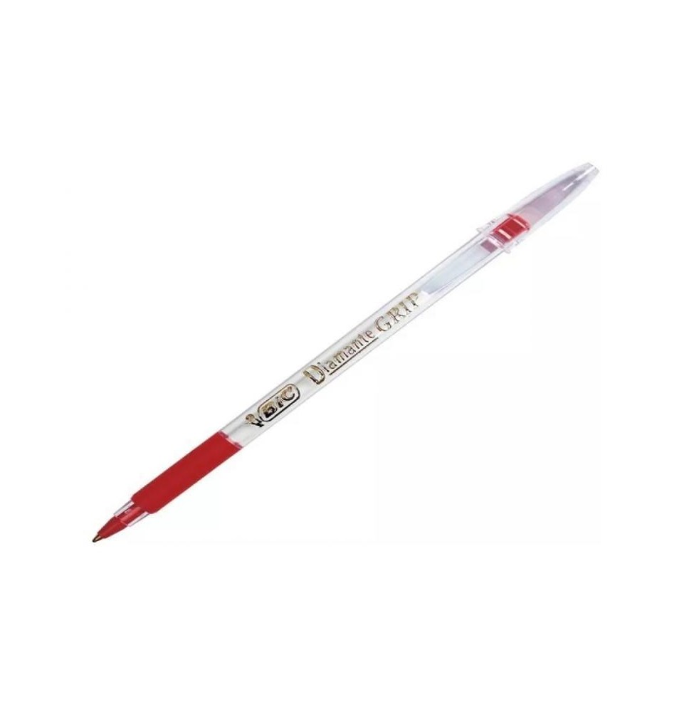 BOLIGRAFO DIAMANTE GRIP BIC 1.2MM ROJO E12 C216