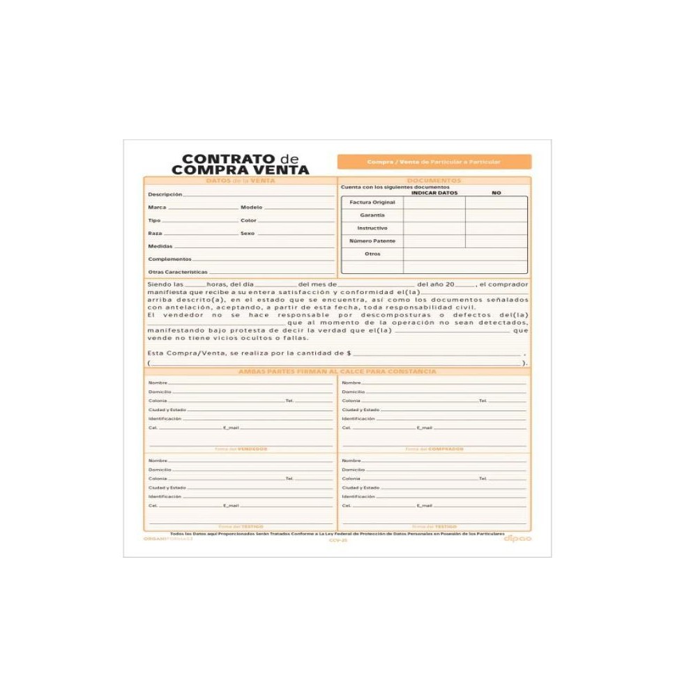BLOCK CONTRATO DE COMPRAVENTA 25 HJS DIPAO E3 C102