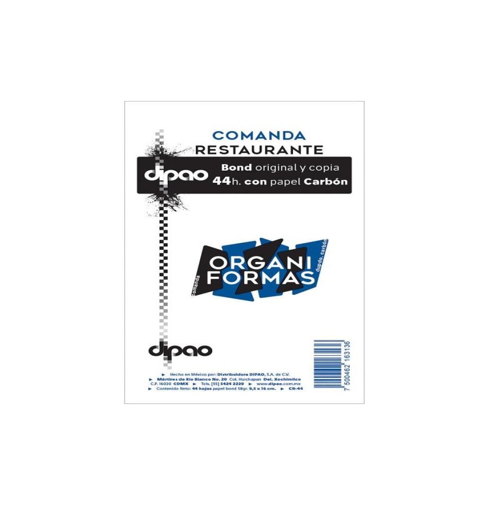 COMANDA RESTAURANTE C CARBON DIPAO E.200