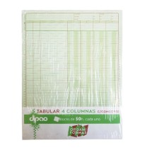 TABULAR CCONCEPTO 4 COLUMNAS TC4-50 DIPAO 50H PAQ. C3 C.17