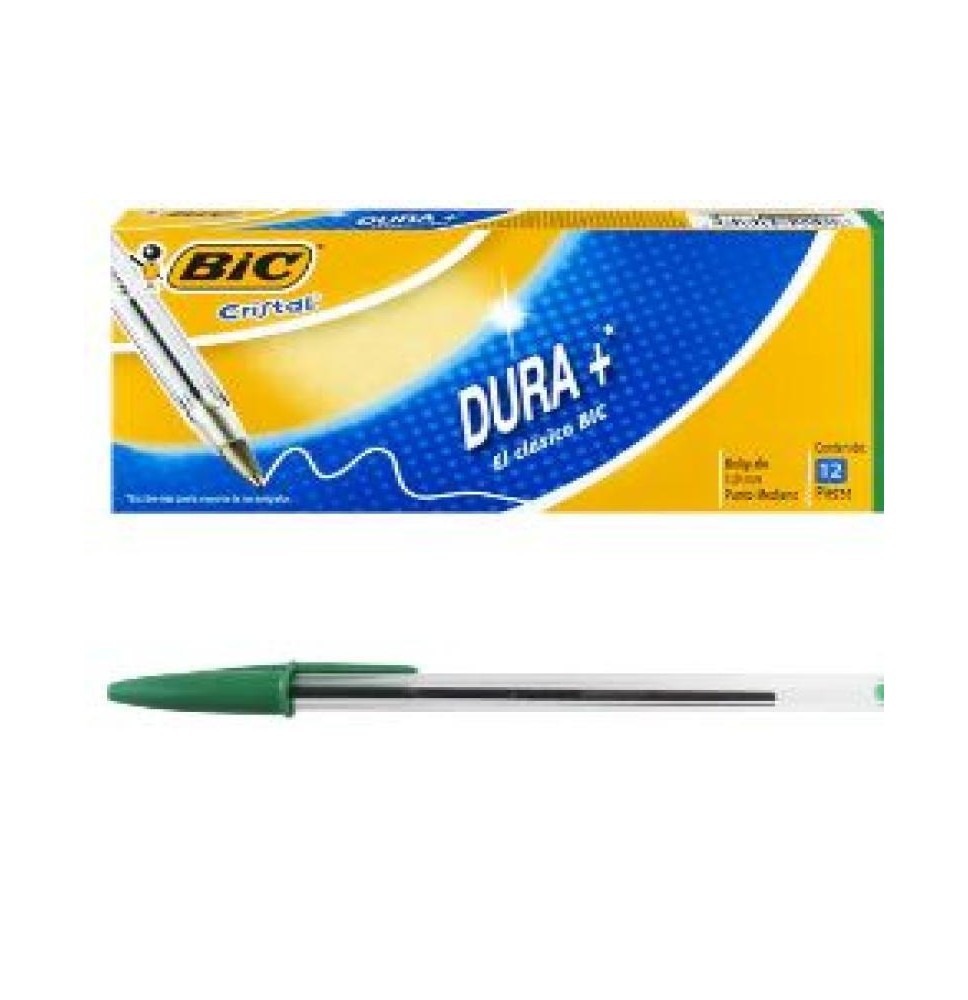 BOLIGRAFO CRISTAL PREC. S BIC 0.7MM VDE. CJ.C121 BOL.18