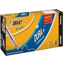 BOLIGRAFO DURAM-250 BIC 1.0MM NGO. CJA. C12 C.100