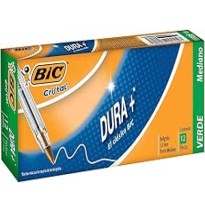 BOLIGRAFO DURAM-250 BIC 1.0MM VERDE CJA. C12 C36