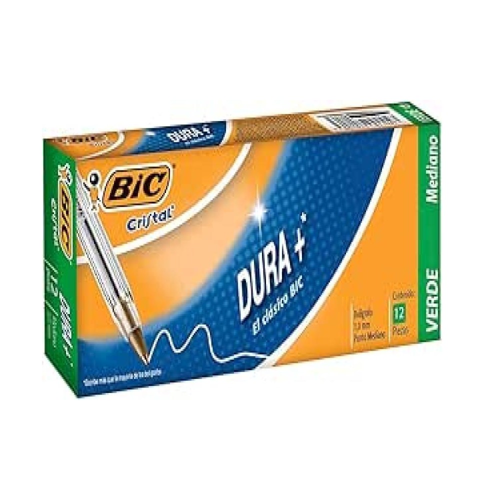 BOLIGRAFO DURAM-250 BIC 1.0MM VERDE CJA. C12 C36