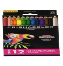 COLORES EST.C12L PRISMACOLOR JUNIOR TRIAN. JUMBO C12