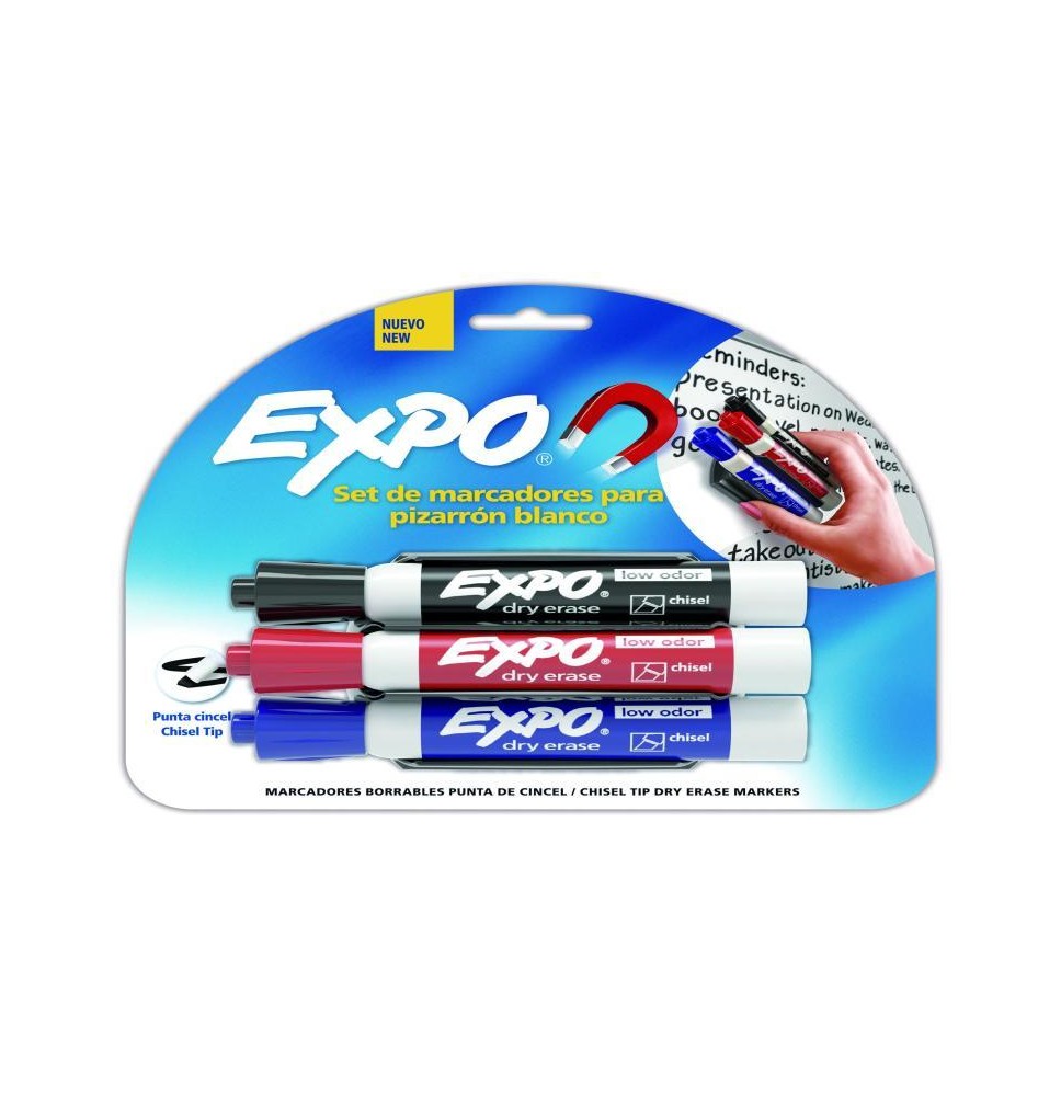 MARCADOR PPIZ. GRUESO EXPO BL.C3 BASIC.BORR. MAGN 312