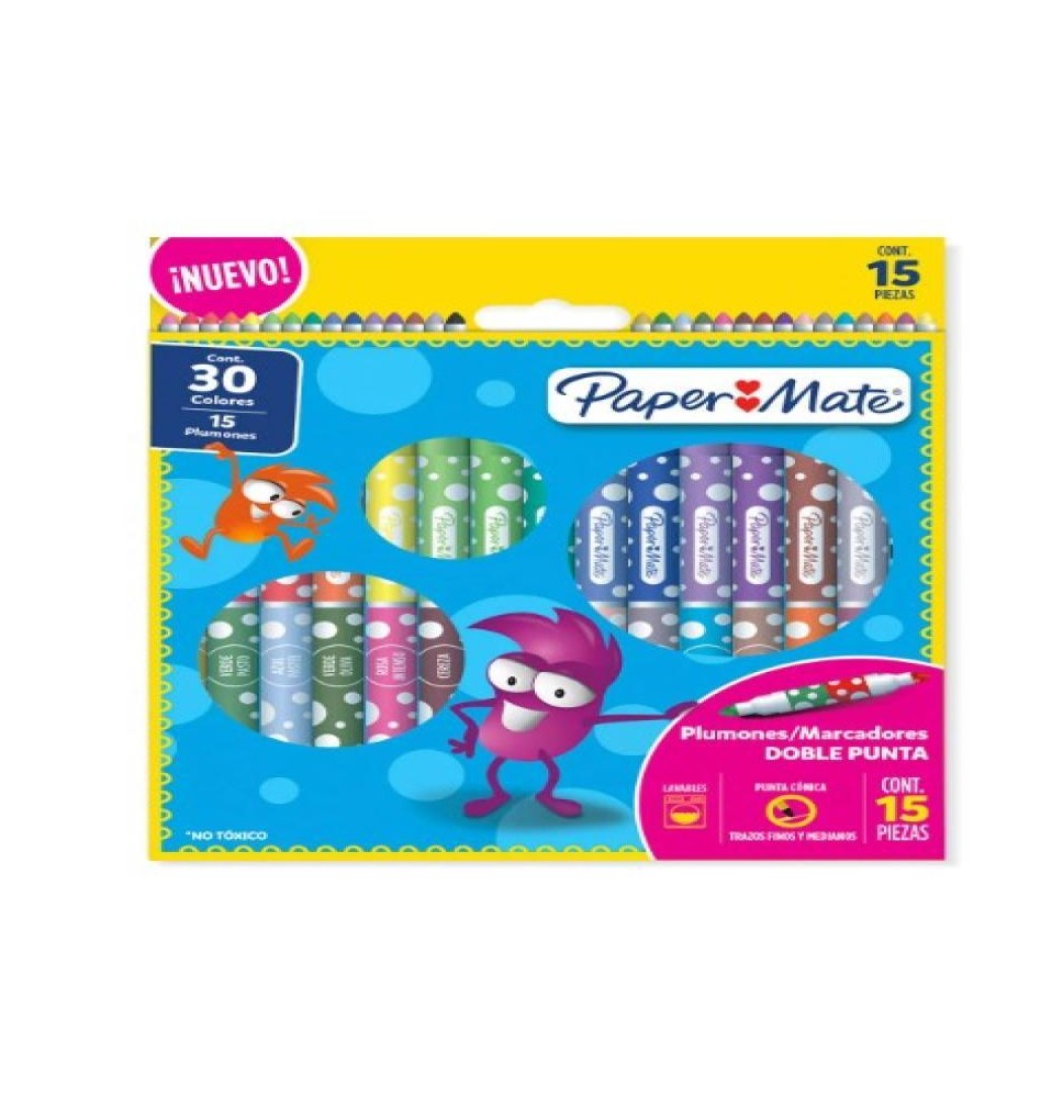 MARCADOR AGUA PUNTA CONICA EST.15X30 PAPER MATE C24