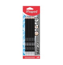 LAPIZ GRAFITO 2 BLACK PEPS MAPED TRIANG. BL.C6 24240