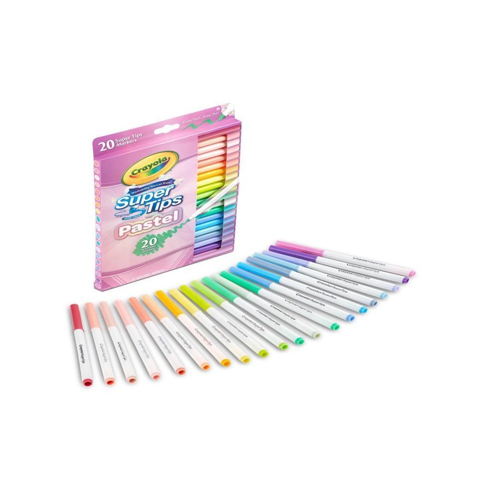 MARCADOR AGUA EST.C20 LAVAB S.TIPS PAST.CRAYOLA 58902112