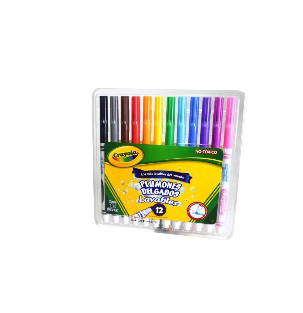 MARCADOR AGUA DELG. EST.C12 LAVABLE CRAYOLA 580912 E6C24