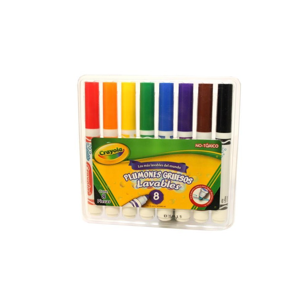MARCADOR AGUA GRUESO EST.C8 LAVABLE CRAYOLA 587808 E6C24