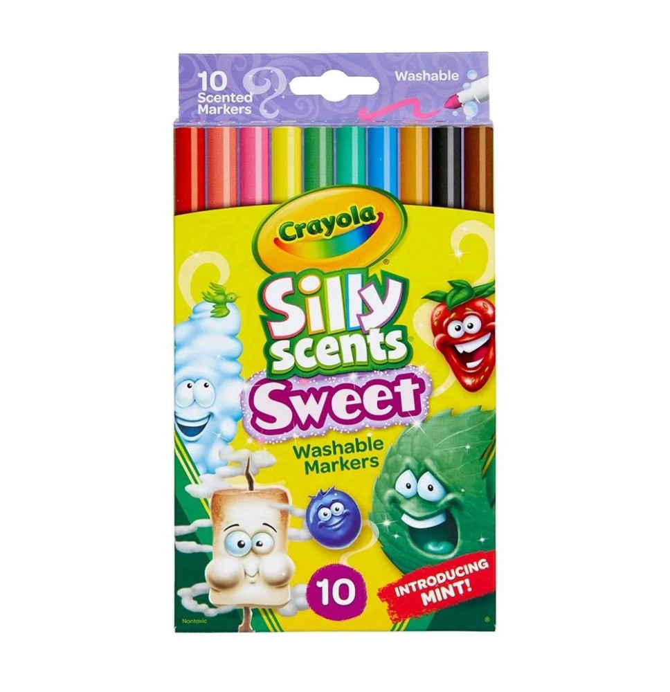 MARCADOR AGUA GRUESO EST C10 CIB AROMA P.CINCEL CRAYOLA 24
