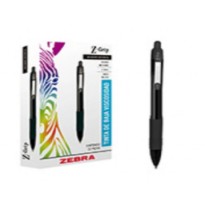 BOLIGRAFO Z-GRIP 7520-00 ZEBRA 1.0MM TINTA NEGRA E.12 C.144