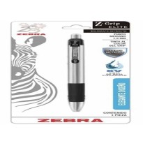 BOLIGRAFO Z-GRIP ELITE 7942 MET. ZEBRA 1.0MM NGO E.12 C.144