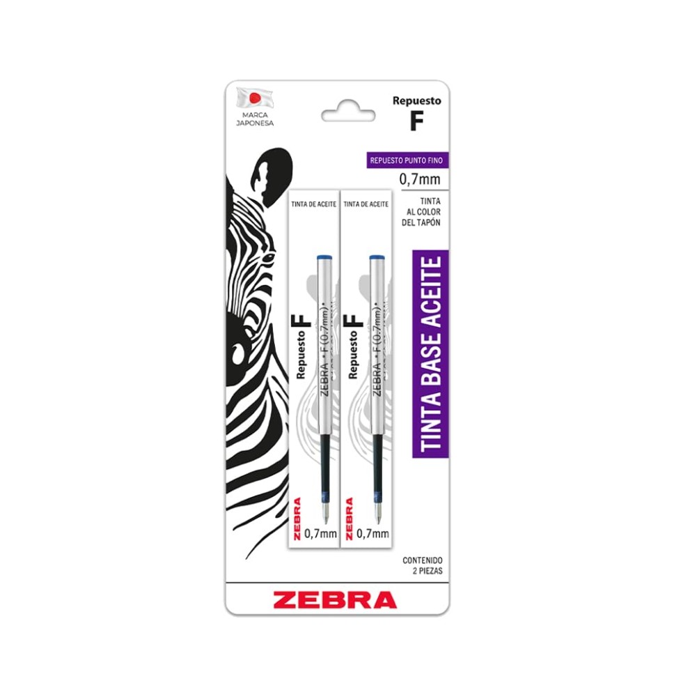 REPUESTO PBOLIG. F301-0121 ZEBRA 0.7M BL.C2 AZUL E.12C.144