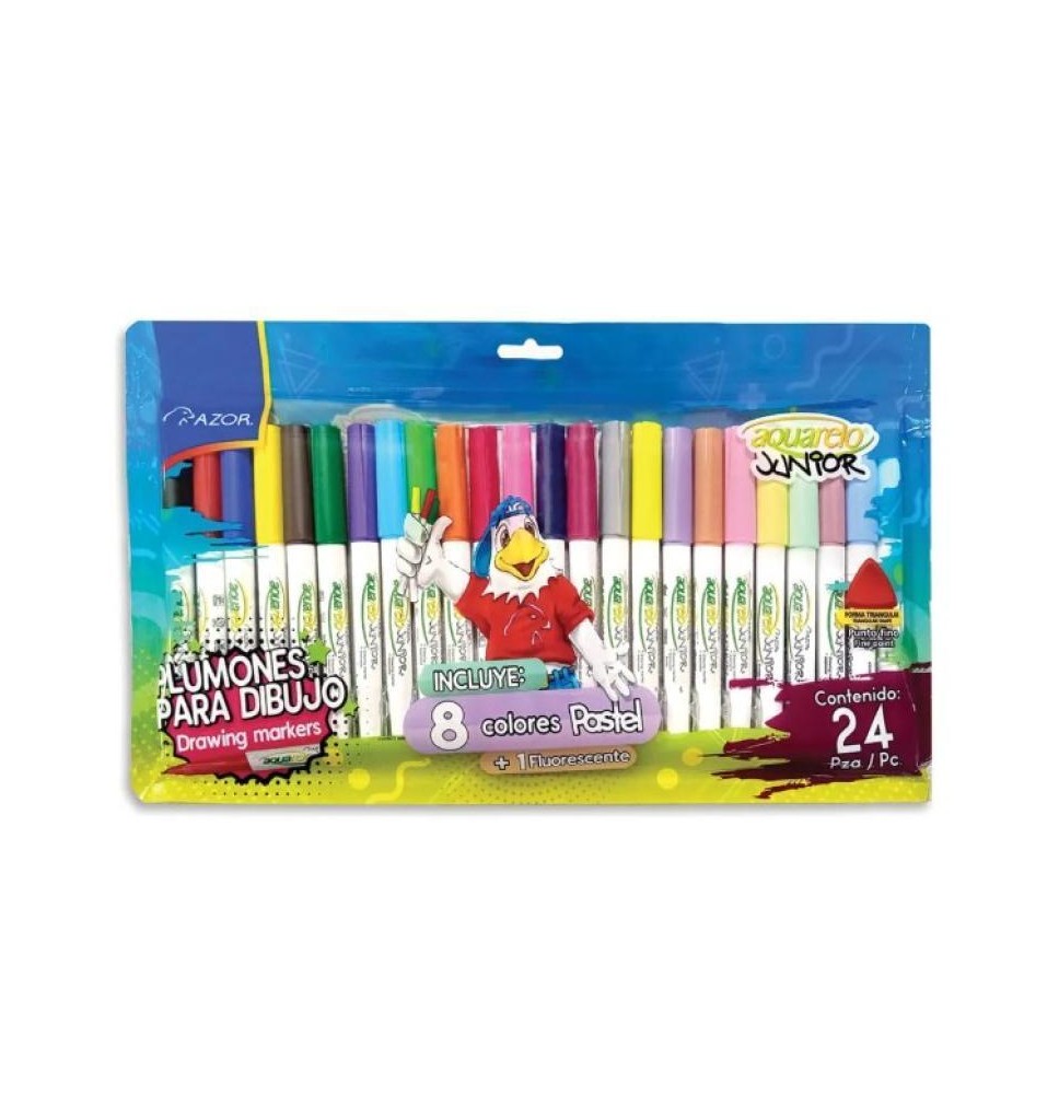 MARCADOR AGUA DELG. BOLSA C24 AQUARELO JUNIOR 2924 C12