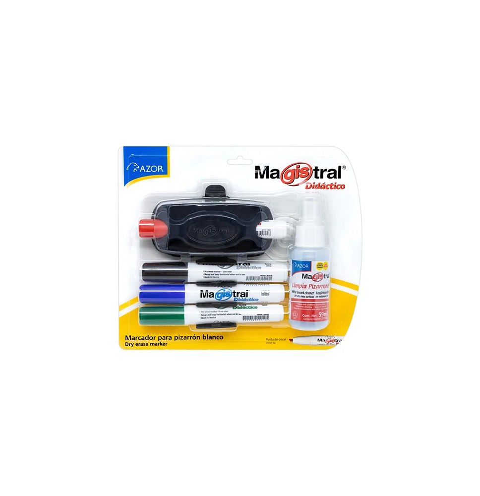 MARCADOR PPIZ. GRUESO MAGISTRAL 8350K BL4CBORRLIMP.E.12