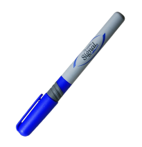 MARCADOR PERM. DELG. PLAST. SIGNAL AZOR P.F. AZUL E12144