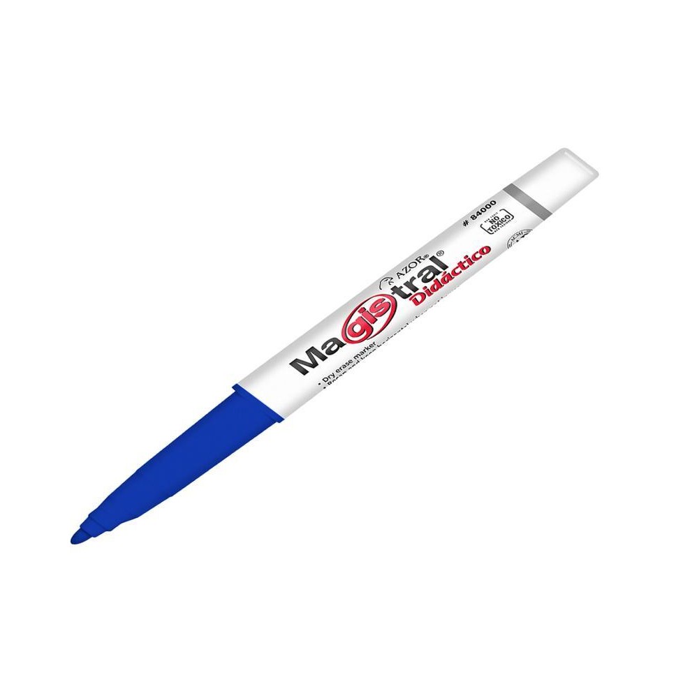 MARCADOR PPIZ. DELG. MAGIST.DID. P.F. PLAST. AZUL 12144