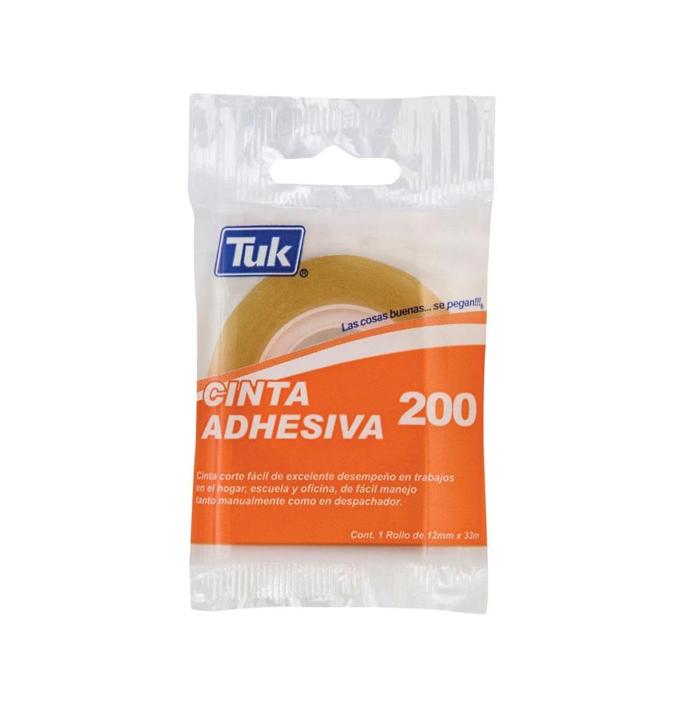CINTA ADH. 12X33M. TRANSP. TUK 200 C.128