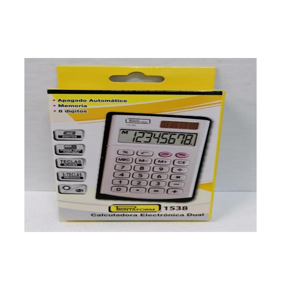 CALCULADORA BOLSILLO CCARTERA PRINTAFORM 1538 8DIG. C120