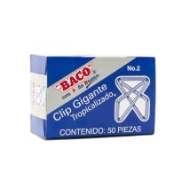 CLIPS MARIPOSA GIG.TROPICALIZADO 2 BACO CJ.C50 E.10