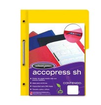 FOLDER CBROCHE OFI. AMARILLO ACCOPRESS P-4563 C.140