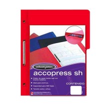 FOLDER CBROCHE OFI. ROJO ACCOPRESS P-4568 C.140