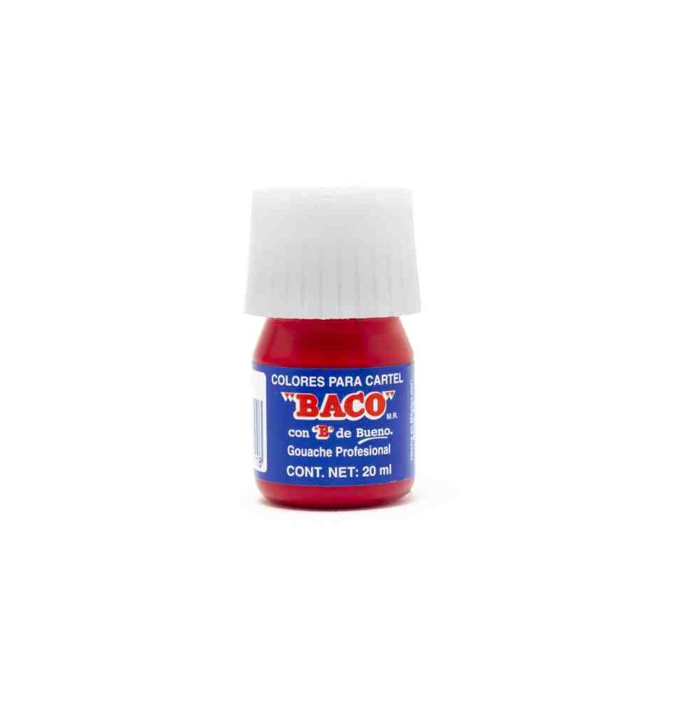 PINTURA CARTEL BACO 58 20ML.GERANIO E.10 C.200