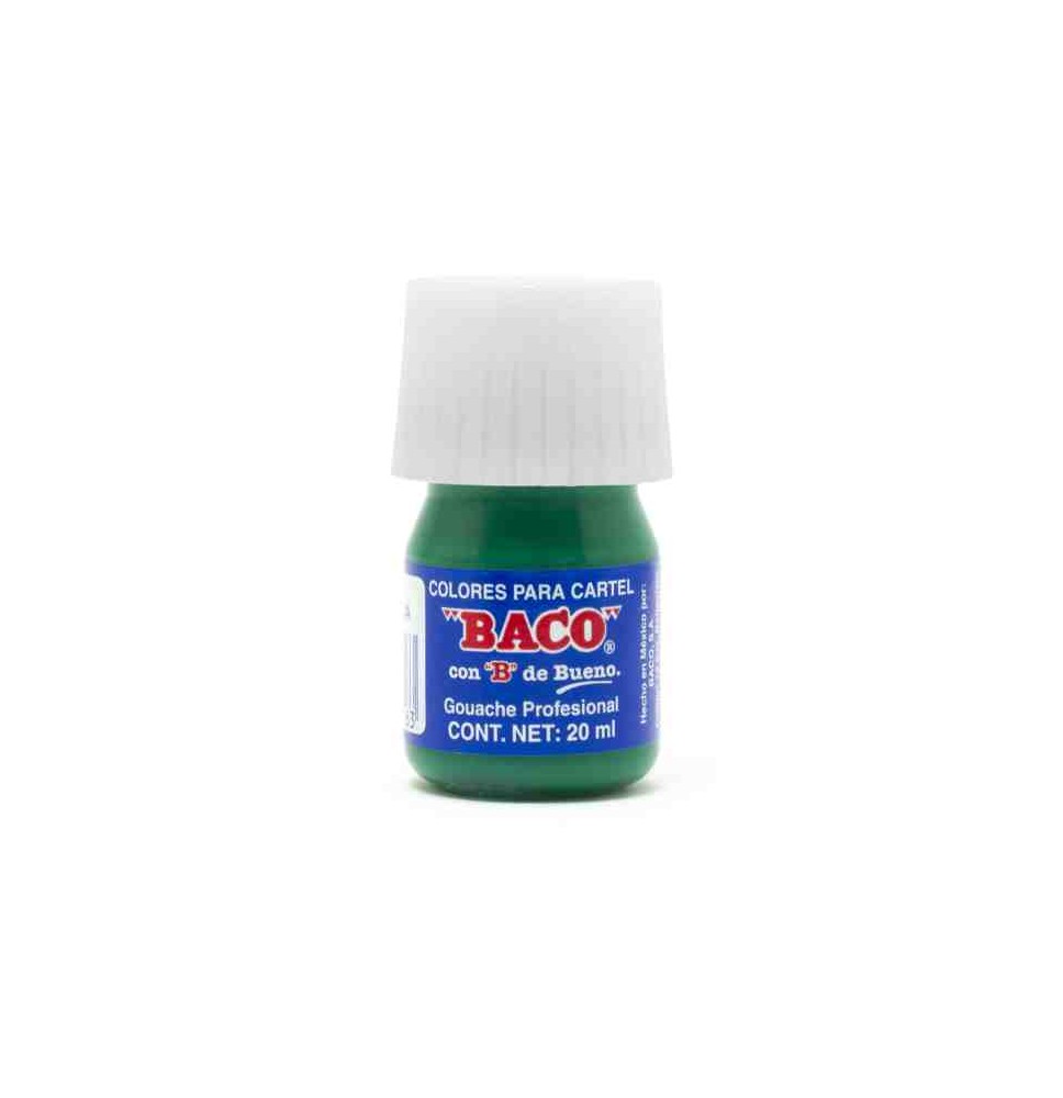 PINTURA CARTEL BACO 63 20ML.VDE.ESMERALDA E.10 C.200