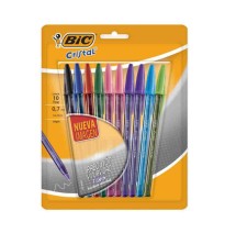 BOLIGRAFO CRISTAL PREC. S BIC 0.7MM BOL.C10 SURT. 12132