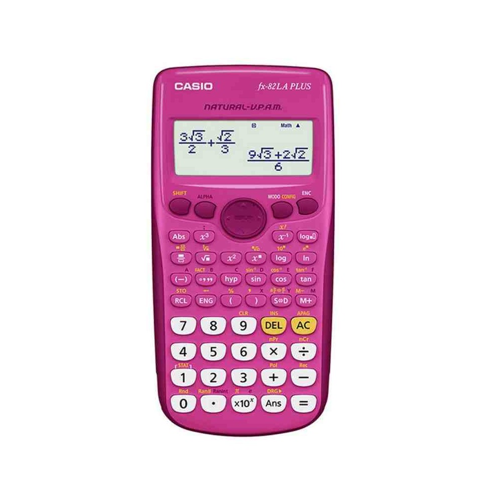 CALCULADORA.. CIENT. CASIO FX-82PK 252 FUNC. ROSA E10 C.40