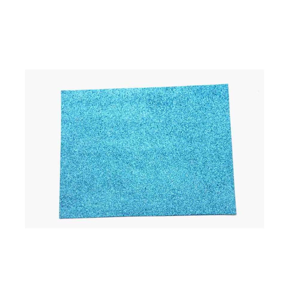 FOAMY DIAMANTADO 55X43CM. AZUL TURQUESA E10 C300