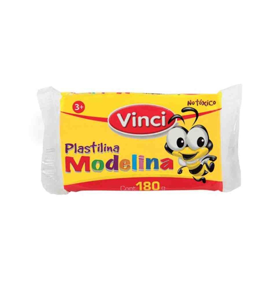 PLASTILINA MODELINA VINCI 180G. AMARILLO E.5 C.100