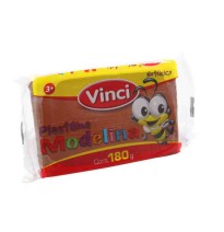 PLASTILINA MODELINA VINCI 180G. CAFE E.5 C.100