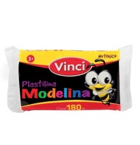 PLASTILINA MODELINA VINCI 180G. NEGRO E.5 C.100