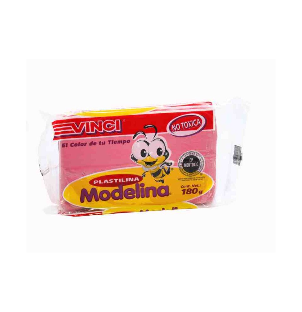 PLASTILINA MODELINA VINCI 180G. ROSA E.5 C.100