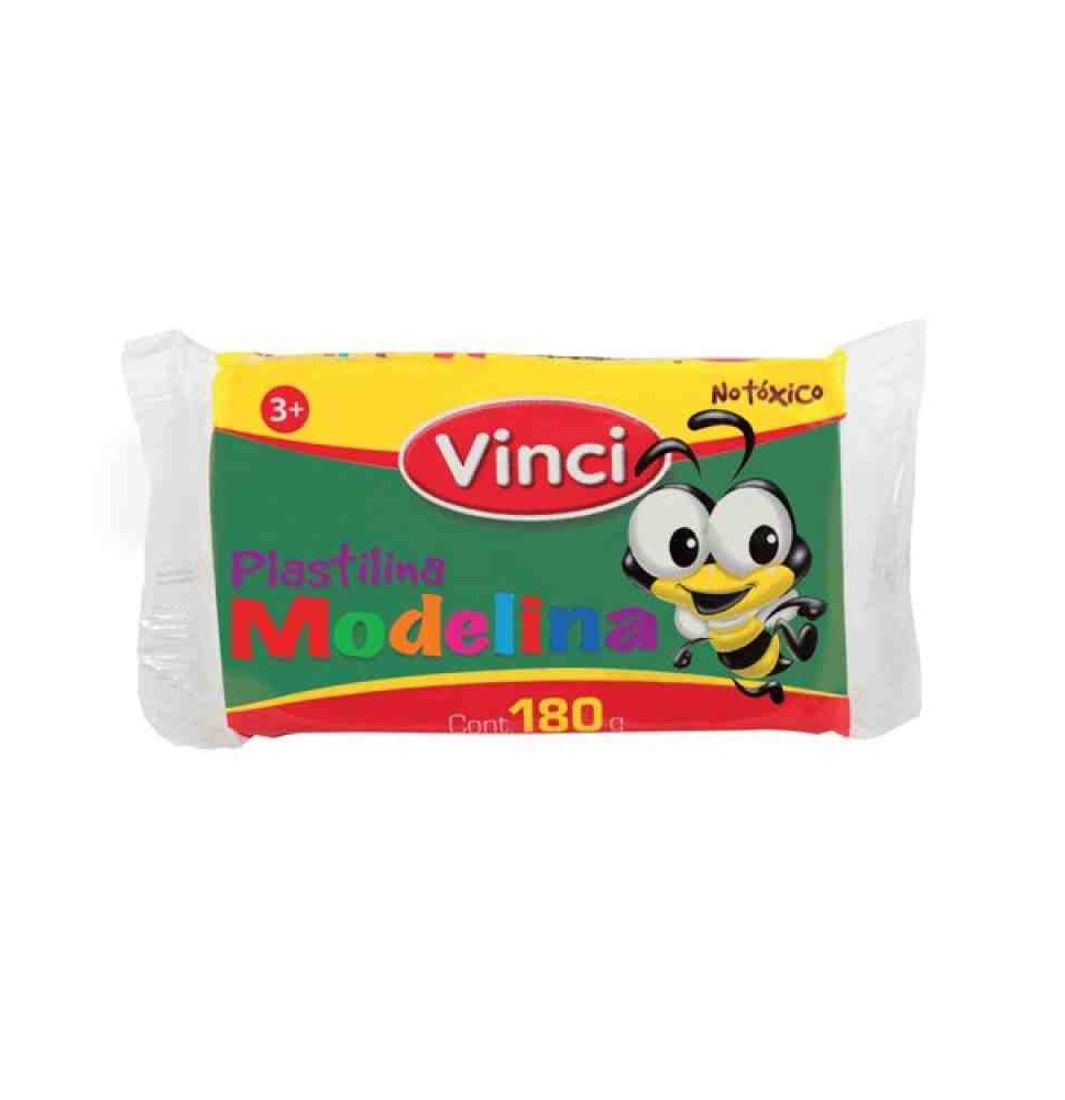 PLASTILINA MODELINA VINCI 180G. VERDE.BANDERA E.5 C.100