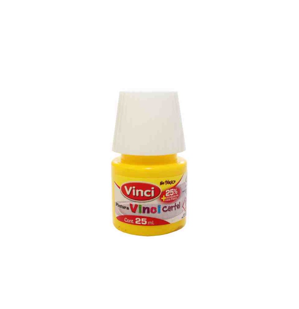PINTURA CARTEL 50 VINCI 25ML.AMARILLO LIMON E.10 C.200
