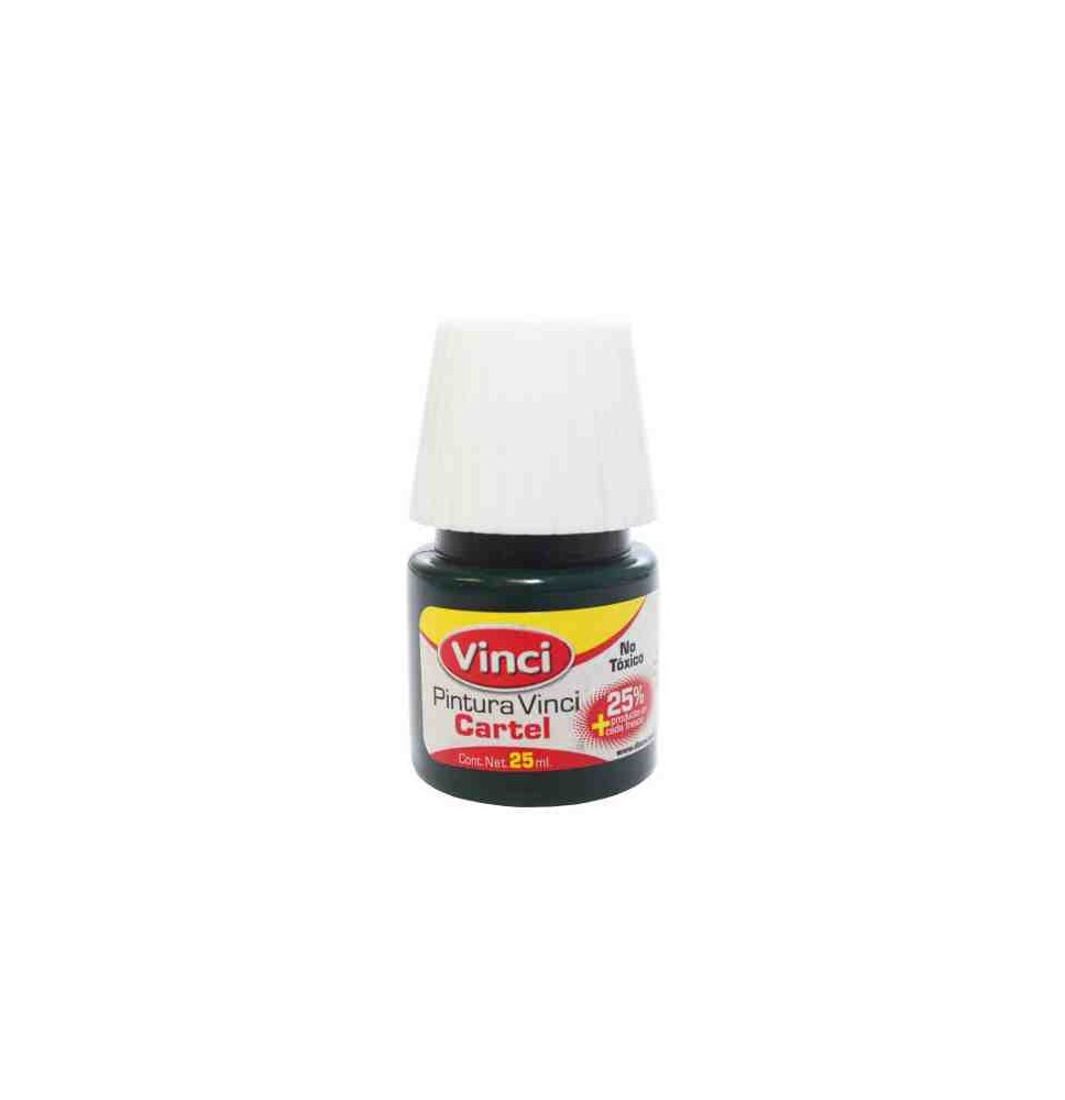 PINTURA CARTEL 63A VINCI 25ML.VDE.OBSCURO E.10 C.200