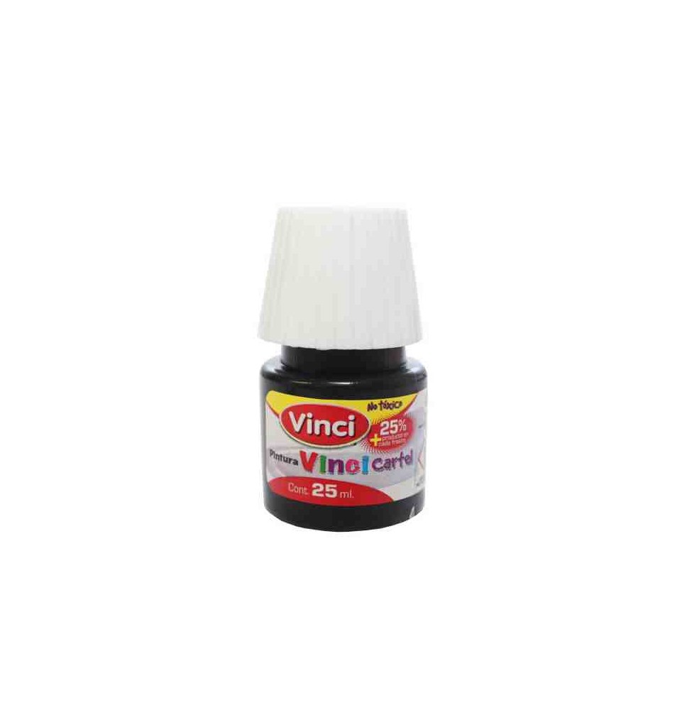 PINTURA CARTEL 73 VINCI 25ML. NEGRO BUJIA E.10 C.200
