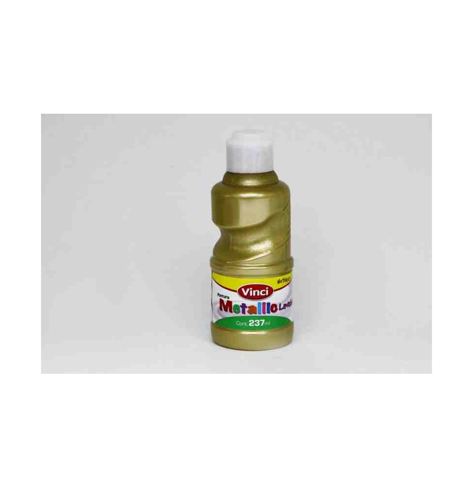 PINTURA DEDOS METALLIC VINCI 237ML. ORO E.6