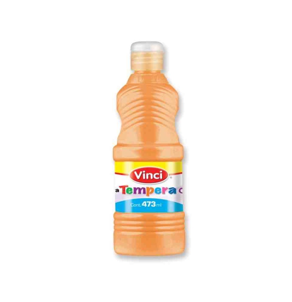 PINTURA TEMPERA VINCI 473ML. NARANJA FLUOR. C.12